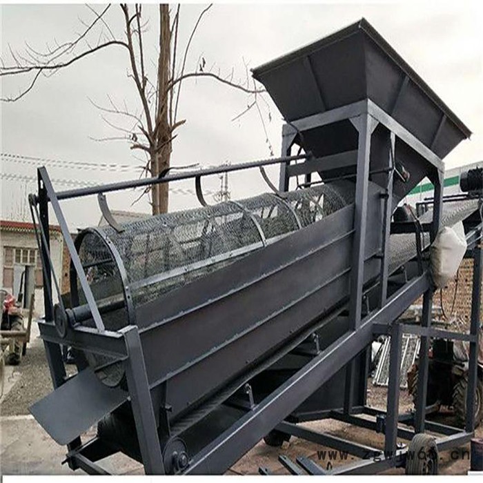 滚筒筛沙机 20小型滚筒筛 有轴滚筒筛 盛科机械 性能稳定图2