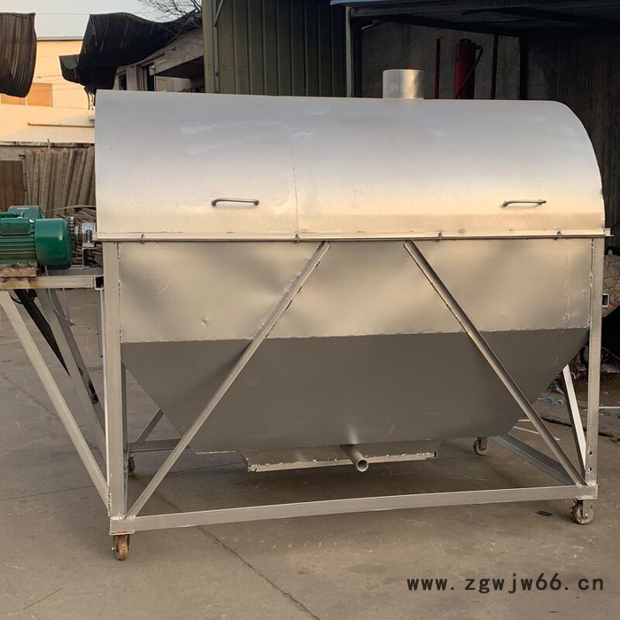 宏博 各种型号滚筒式炒锅 煤柴加热滚筒炒锅机 小型滚筒炒锅图8