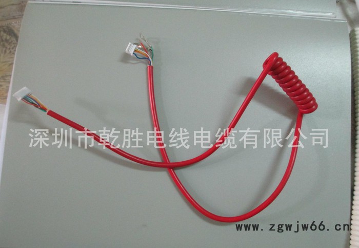 **弹簧线 PU弹簧线螺旋线 数据弹簧线 监控弹簧线 直销图2