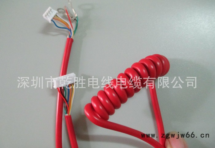 **弹簧线 PU弹簧线螺旋线 数据弹簧线 监控弹簧线 直销图3