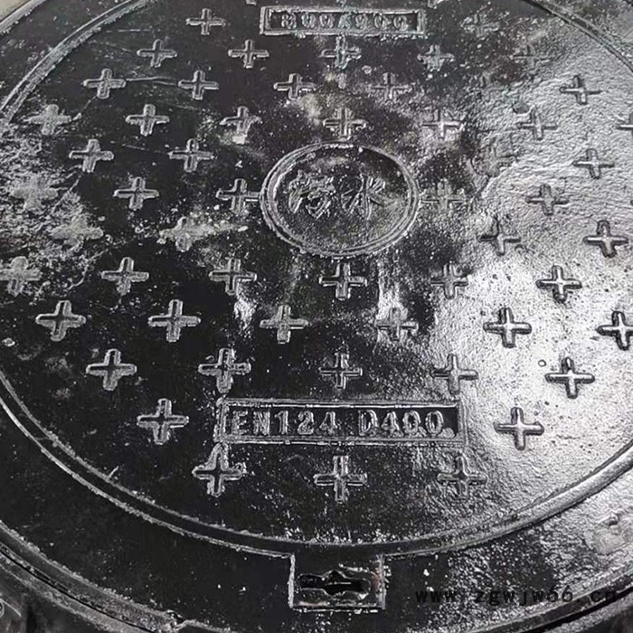 瑞宝 圆形球墨井盖 下沉式窨井盖板 重型防沉降井盖 市政排污井盖图2