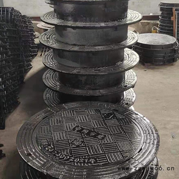 瑞宝 圆形球墨井盖 下沉式窨井盖板 重型防沉降井盖 市政排污井盖图4