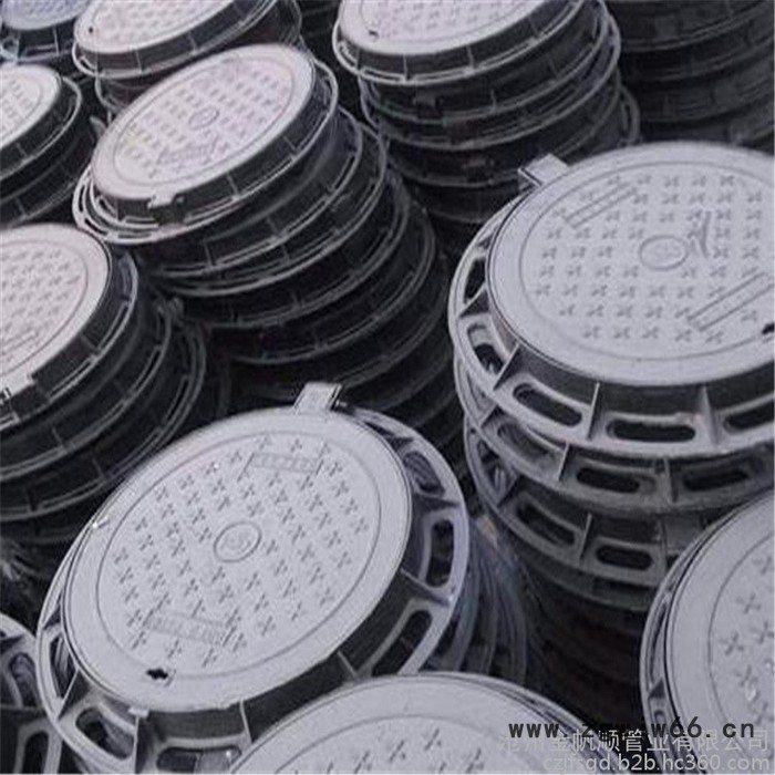 金帆顺 重型 圆形井盖 铸铁井盖价格 防沉降井盖 大量现货图3