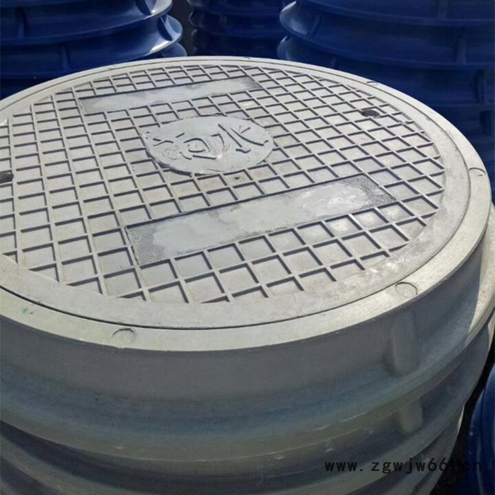 浙江玻璃钢井盖 鸿硕玻璃钢圆形井盖 玻璃钢通讯井盖图2