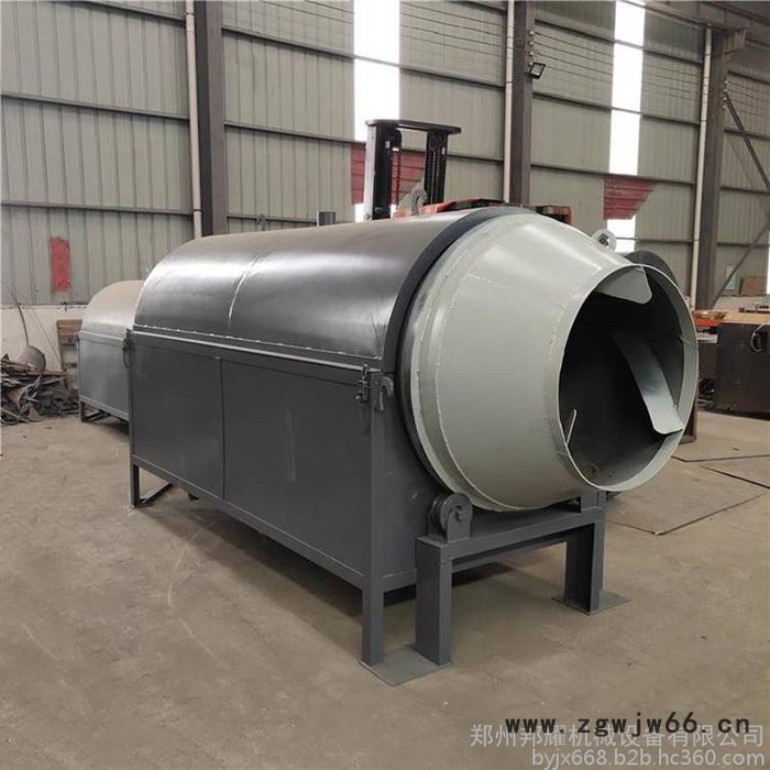 面粉滚筒炒料机  不锈钢滚筒炒料机  邦耀650型滚筒炒料机图6