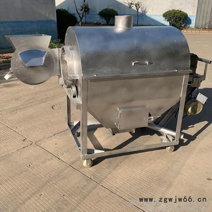 面粉滚筒炒料机  不锈钢滚筒炒料机  邦耀650型滚筒炒料机图5
