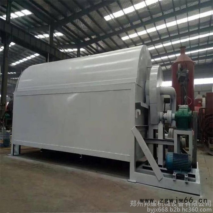 面粉滚筒炒料机  不锈钢滚筒炒料机  邦耀650型滚筒炒料机图4