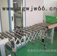 伸缩式滚筒线，滚筒输送线，滚筒线