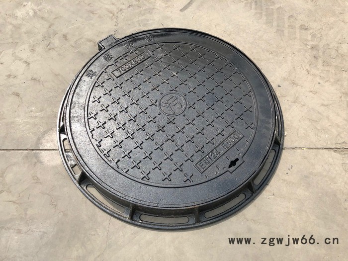 球墨铸铁井盖E500标准铁井盖高强度市政道路圆形井盖绿化污水给排水井盖山东井盖源头厂家700x800mm支持定制图3
