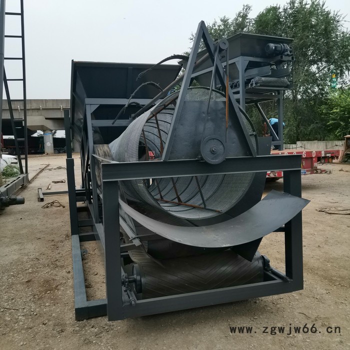 50滚筒筛 工地滚筒式筛沙机 滚筒筛土机 水洗式滚筒筛沙机【石阔】双层滚筒筛图3