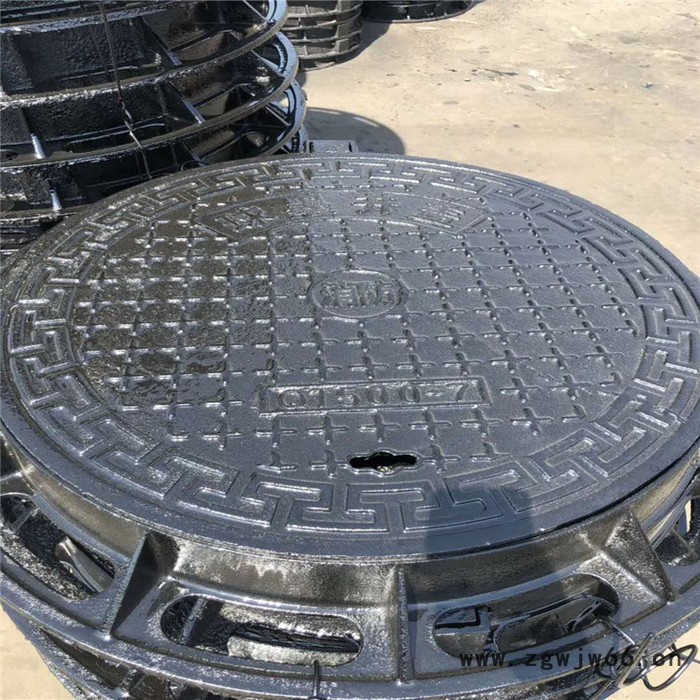 河北玛钢厂家市政井盖 防沉降井盖 球墨铸铁沙井盖 雨水井盖 消防井盖 球墨铸铁井盖重型加厚球墨铸铁井盖图3