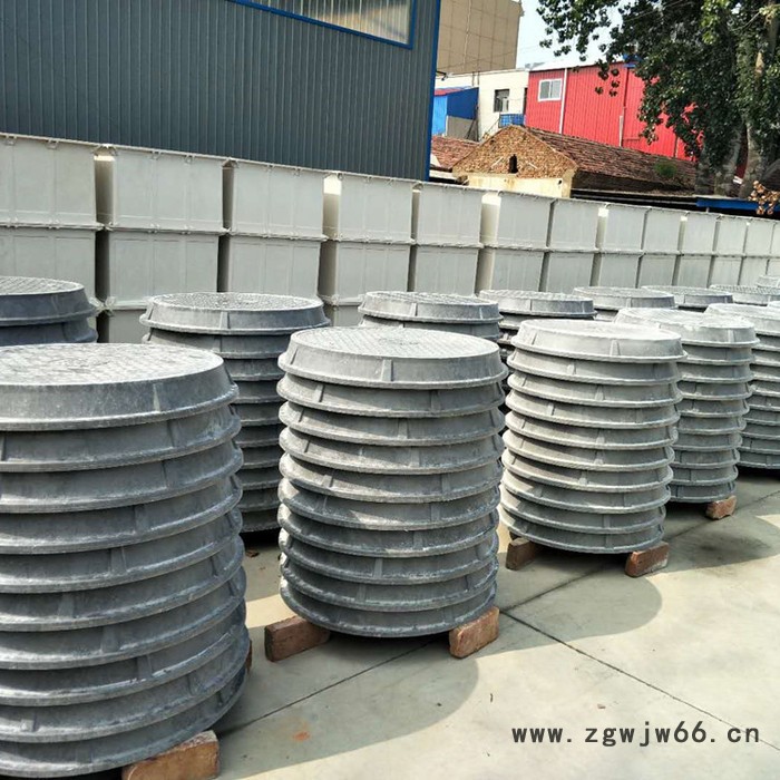 晋中玻璃钢圆形井盖 鸿硕玻璃钢电力检查井盖 通讯检查用井盖图2