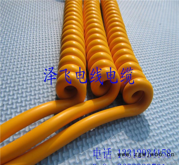 弹簧电线,弹簧传感器线,黄色弹簧电线 传感器用弹簧线 弹簧传感器图3