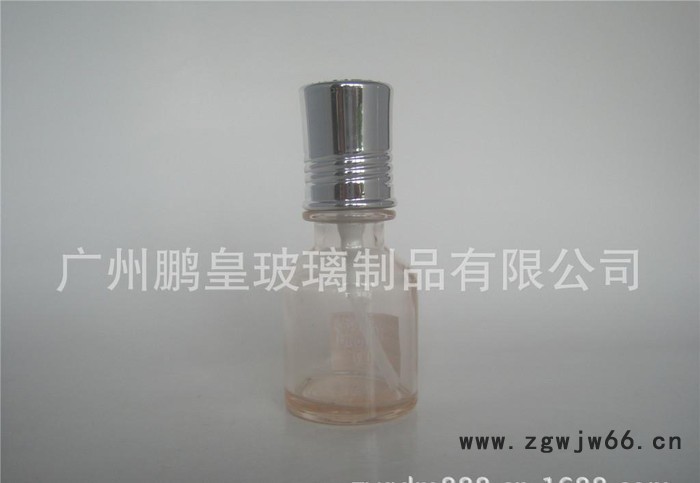 斜肩玻璃乳液瓶 配套塑料盖和马口铁喷头图2