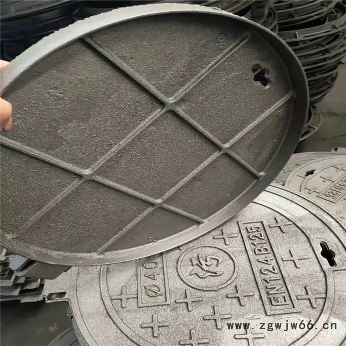 防沉降球墨井盖 重型铸铁井盖价格 防盗井盖 玛钢球墨井盖供应图2