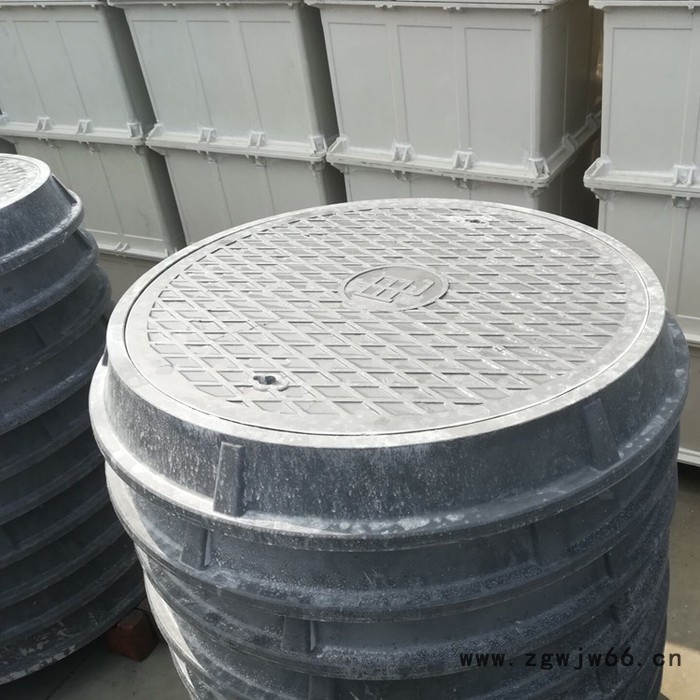贵阳鸿硕玻璃钢井盖 圆形井盖 玻璃钢下水道井盖图2