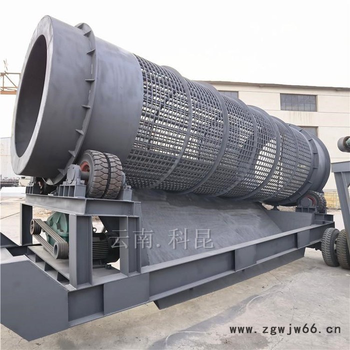 云南无轴滚筒筛 新型滚筒筛沙机 科昆 建筑用沙滚筒筛设备图2