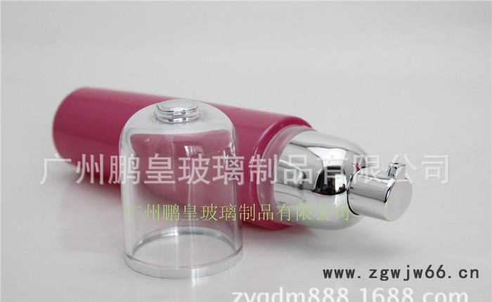 80ml喷头乳液瓶 化妆品套装乳液瓶 可配金色喷头和透明外盖图3
