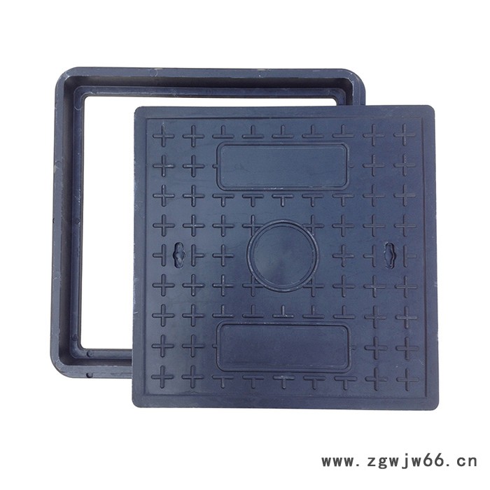 重型井盖方形路灯电力市政检查井井盖污水给排水方井盖复合树脂窨井盖古力盖500*500mm山东淄博岳峰井盖图3