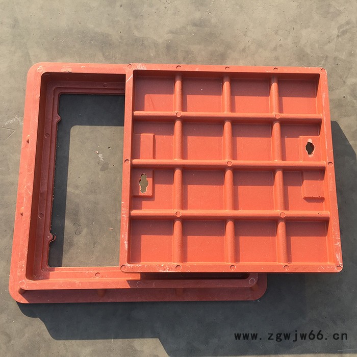 重型井盖方形路灯电力市政检查井井盖污水给排水方井盖复合树脂窨井盖古力盖500*500mm山东淄博岳峰井盖图2