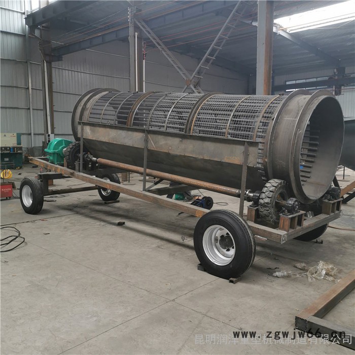 昆明滚筒筛 电动无轴滚筒筛 环保型物料滚筒筛 规格齐全 价格优惠图3