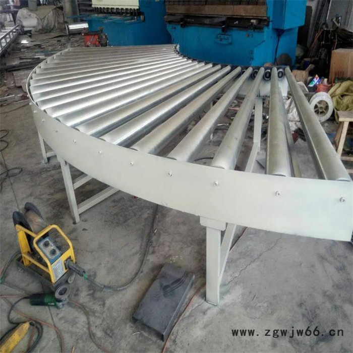 荣达机械 滚筒式输送机 转弯型滚筒传送装置 动力滚筒机图2