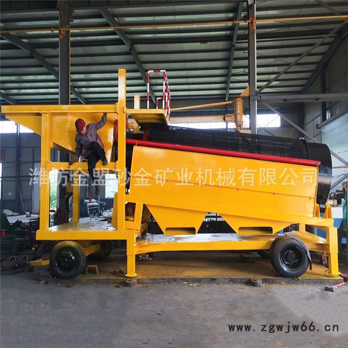 滚筒筛价格 能筛分三种料的大型滚筒筛多少钱图2