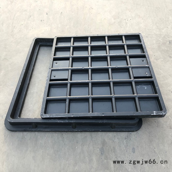 岳峰树脂复合井盖方形燃气电力燃气绿化污水检查井井盖支持定制700*700*40mm山东淄博井盖厂家图3