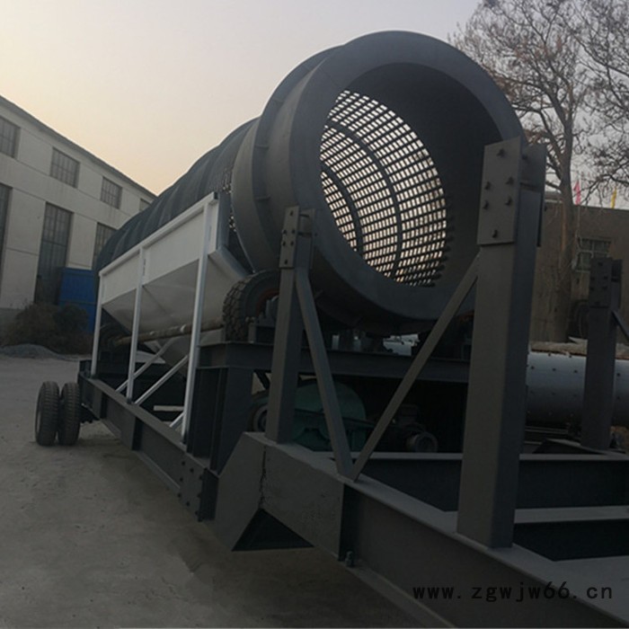 嵩赢供应2060 型移动式滚筒筛沙机无轴滚筒筛分机矿山石料滚筒筛分机图2