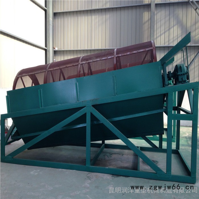 昆明滚筒筛厂家 矿用无轴滚筒筛图片 移动式滚筒筛石机 建筑垃圾分选筛图4