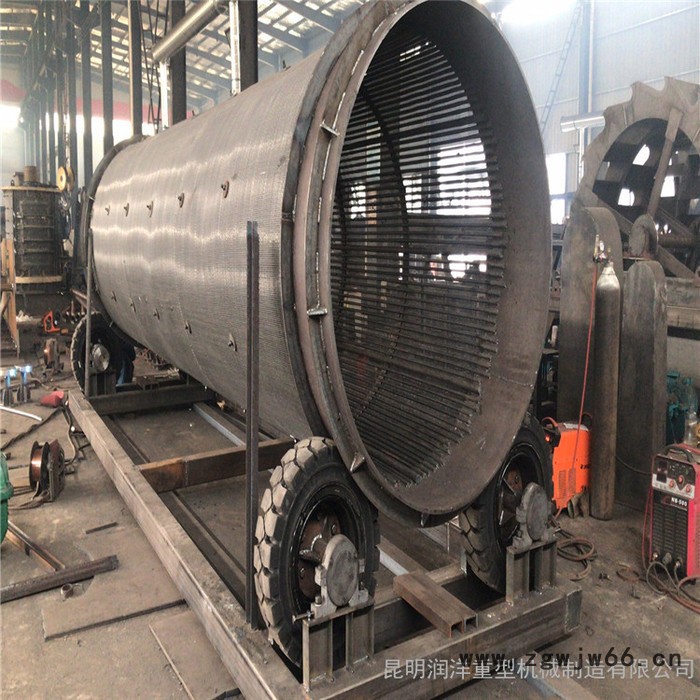 昆明滚筒筛厂家 矿用无轴滚筒筛图片 移动式滚筒筛石机 建筑垃圾分选筛图2