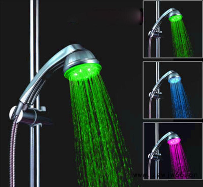LED花洒头 发光小喷头 变色淋浴头 冲凉洗澡喷头SDS-A图2