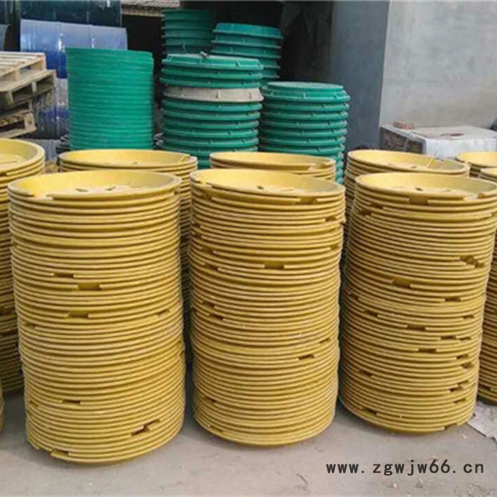 鸿硕玻璃钢排水沟井盖 市政检查井井盖 玻璃钢复合雨水井盖图3