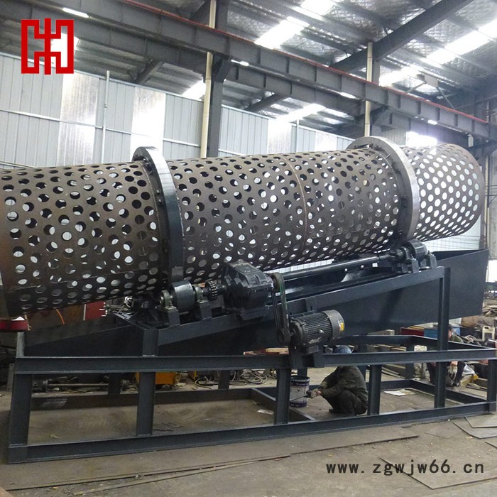 滚筒筛分机 滚筒筛沙机 无轴滚筒筛 沙厂振动筛分机厂家图2
