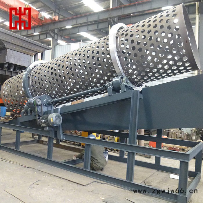 滚筒筛分机 滚筒筛沙机 无轴滚筒筛 沙厂振动筛分机厂家图3