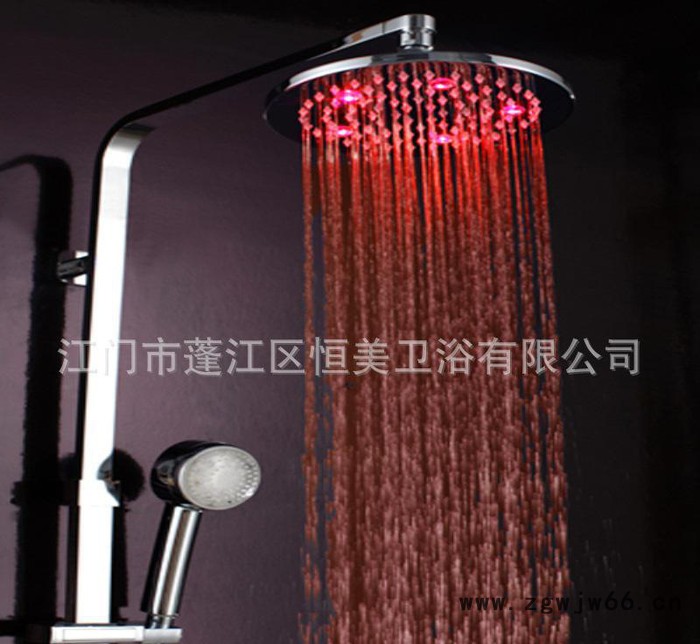 【恒美】LED花洒 淋浴花洒 沐浴喷头 单色配置 HM-D0图2