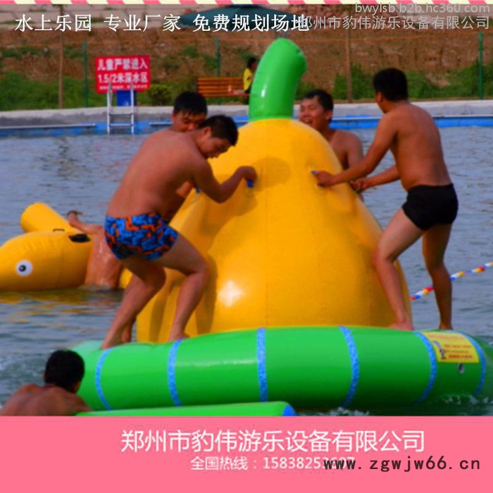 豹伟水上漂浮玩具 充气水上滚筒透明彩色PVC滚筒水上步行球图5