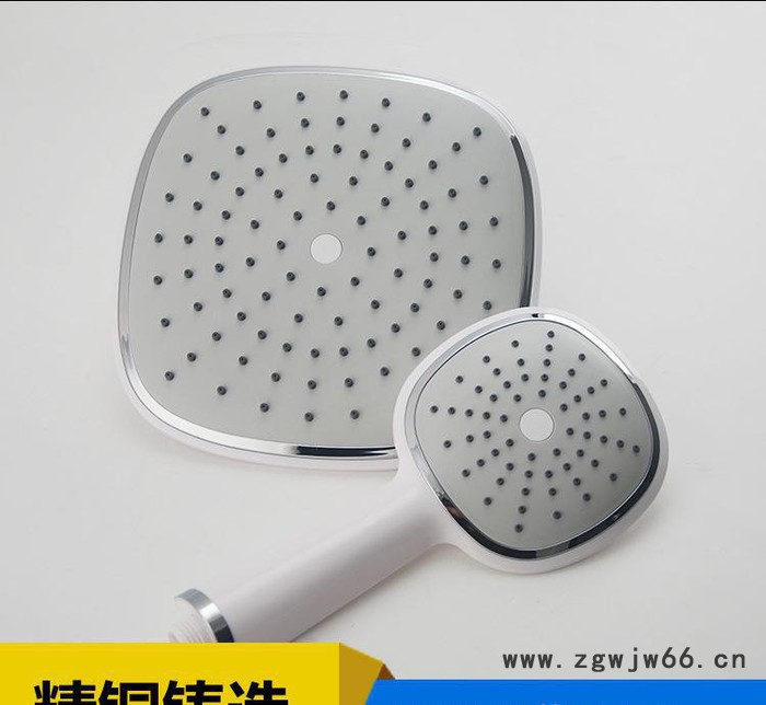 直销 镀铬花洒淋雨喷头 现货 加压莲蓬头手持花洒沐浴器图2