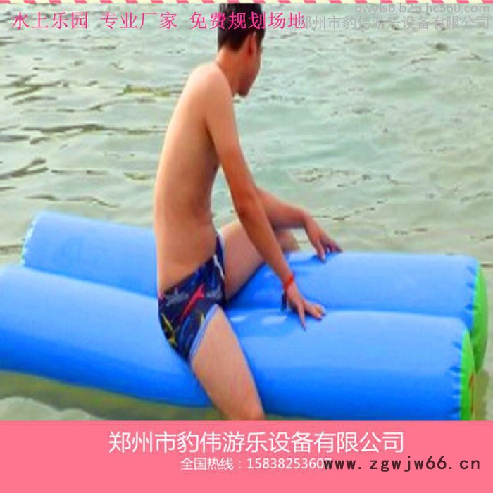 豹伟水上漂浮玩具 水上滚筒步行球彩色透明滚筒充气水池组合图3