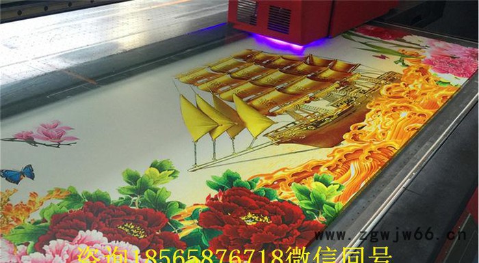 3D纤维板喷绘机 大幅面平板打印机深圳喷头质保两年图2