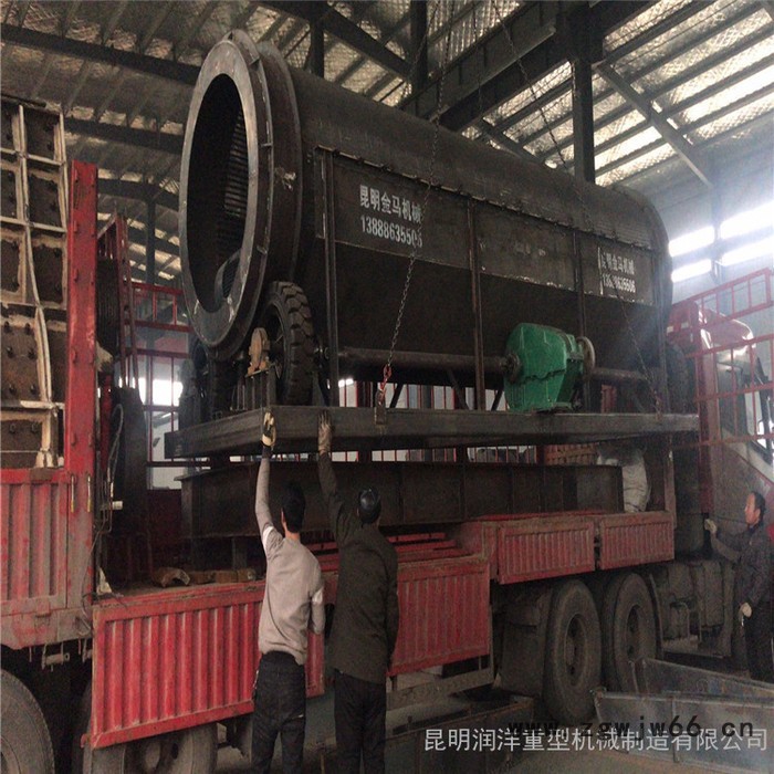 昆明无轴滚筒筛 移动式滚筒筛 鹅卵石滚筒筛 规格齐全 现货供应图5