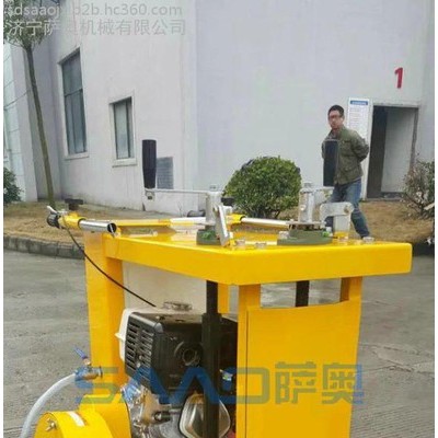萨奥SQJ-1500路面机械全自动遥控井盖圆周切割机生产厂家  路面井盖切割机价视频