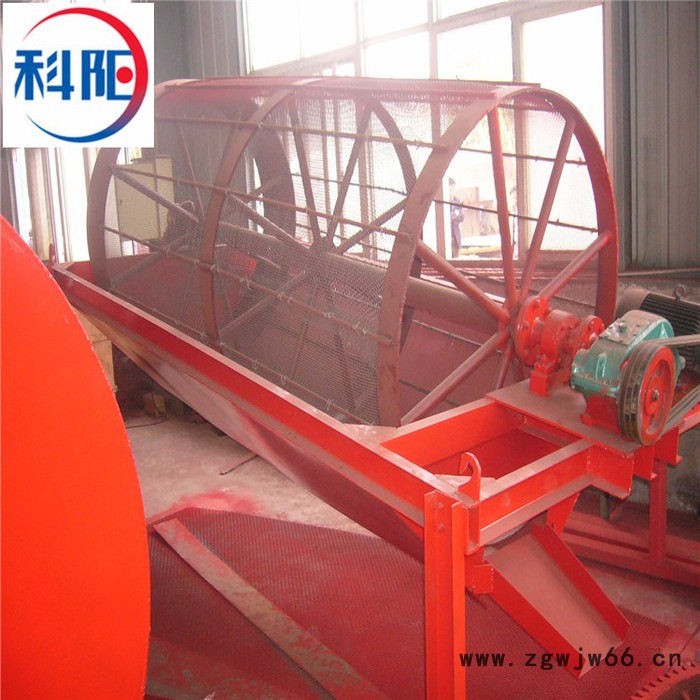 **木屑滚筒筛 锯末滚筒筛 木炭滚筒筛分机 无轴滚筒筛 有机肥圆筒筛分机  科阳牌筛分机图3