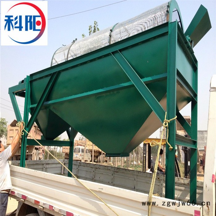 **木屑滚筒筛 锯末滚筒筛 木炭滚筒筛分机 无轴滚筒筛 有机肥圆筒筛分机  科阳牌筛分机图7