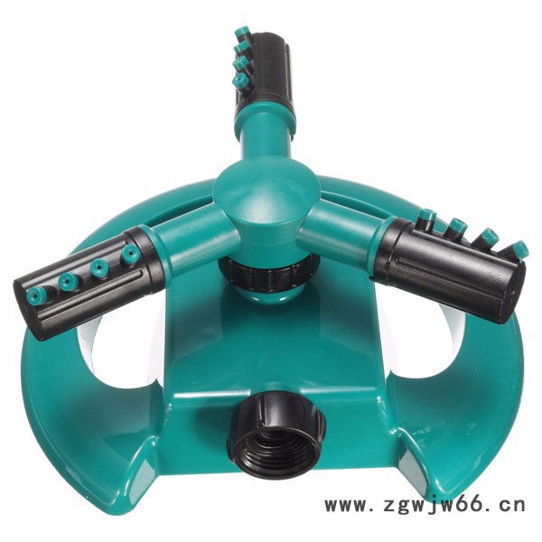 塑料园林大三叉自动旋转洒水器喷头图3