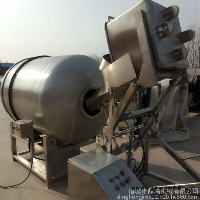 鼎鸿牌 全自动鱿鱼丝滚筒拌料机 五谷杂粮混合滚筒拌料机 虾条滚筒拌料机图2
