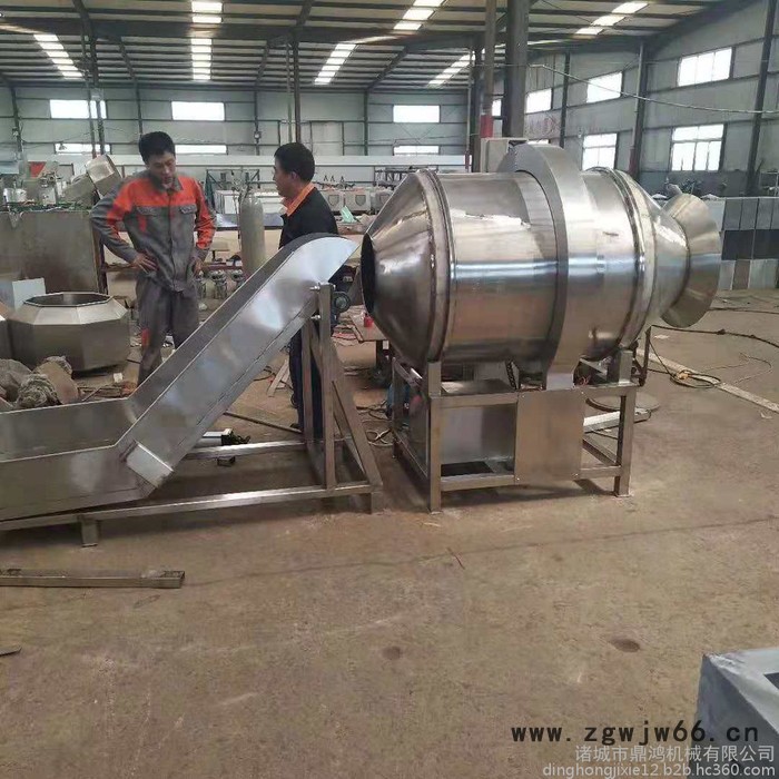 鼎鸿牌 全自动鱿鱼丝滚筒拌料机 五谷杂粮混合滚筒拌料机 虾条滚筒拌料机图7