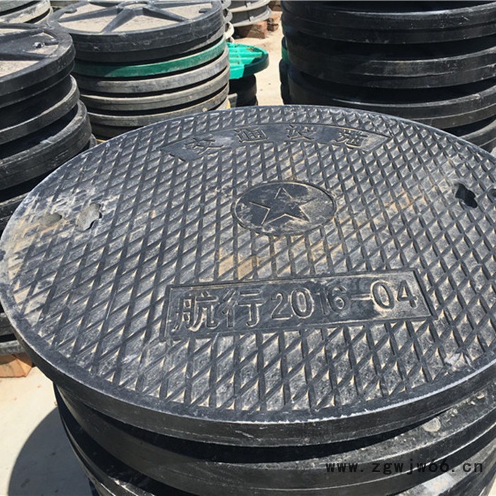 鸿硕 玻璃钢污水井盖 玻璃钢模压井盖 玻璃钢纤维复合井盖图3