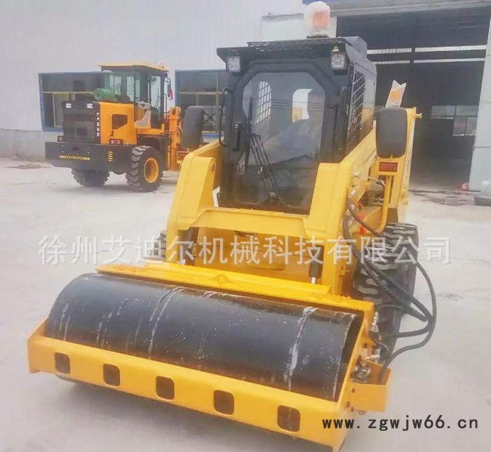 路面压路机滚筒式压实机配滑移装载机使用 滚筒式震动压实器价格图2