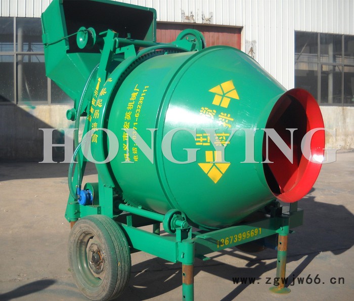 宏英JZC300 滚筒搅拌机 供应小型民用滚筒搅拌机 350型摩擦式滚筒搅拌机图5